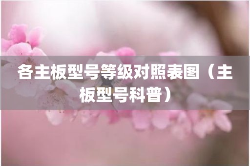 各主板型号等级对照表图（主板型号科普）