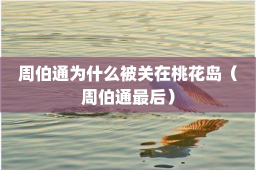 周伯通为什么被关在桃花岛(周伯通最后)