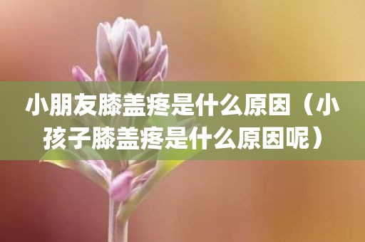 小朋友膝盖疼是什么原因（小孩子膝盖疼是什么原因呢）