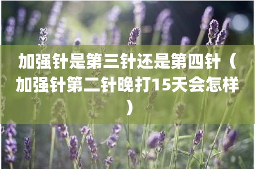 加强针是第三针还是第四针(加强针第二针晚打15天会怎样)