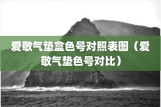 爱敬气垫盒色号对照表图（爱敬气垫色号对比）