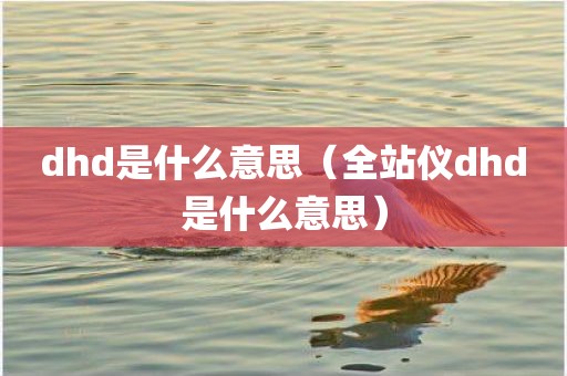 dhd是什么意思（全站仪dhd是什么意思）