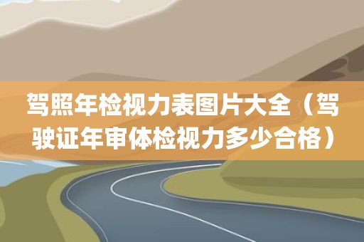 驾照年检视力表图片大全（驾驶证年审体检视力多少合格）