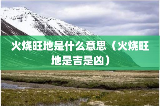 火烧旺地是什么意思(火烧旺地是吉是凶)
