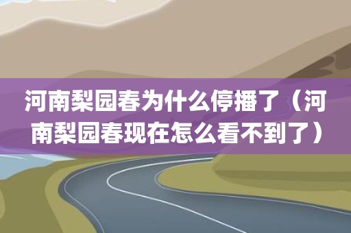 河南梨园春为什么停播了（河南梨园春现在怎么看不到了）