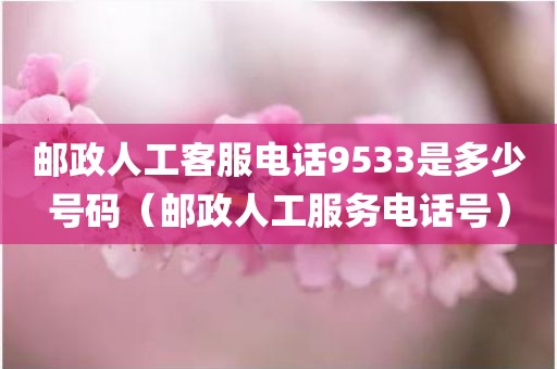 邮政人工客服电话9533是多少号码（邮政人工服务电话号）