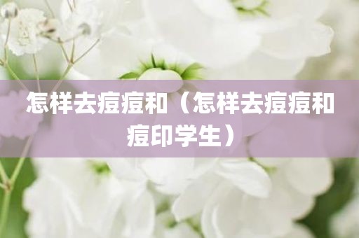 怎样去痘痘和（怎样去痘痘和痘印学生）