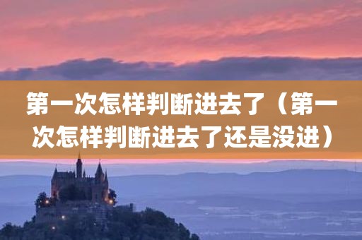 第一次怎样判断进去了（第一次怎样判断进去了还是没进）