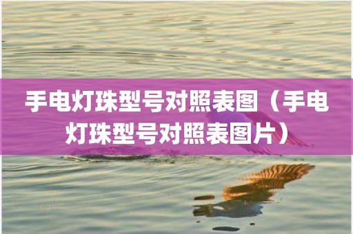 手电灯珠型号对照表图（手电灯珠型号对照表图片）