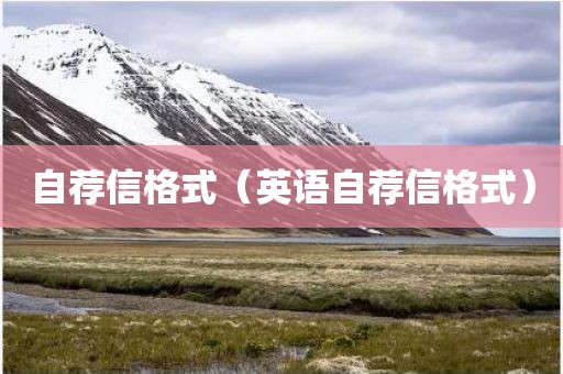 自荐信格式(英语自荐信格式)