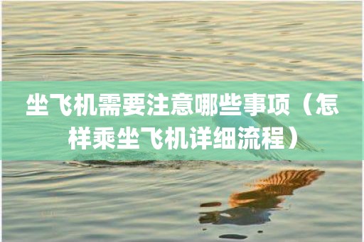 坐飞机需要注意哪些事项（怎样乘坐飞机详细流程）