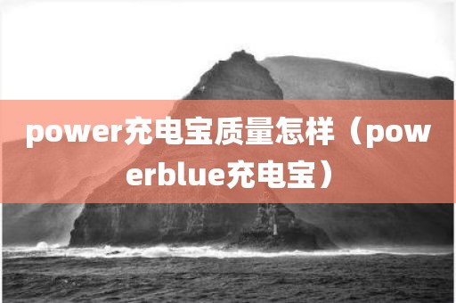 power充电宝质量怎样（powerblue充电宝）