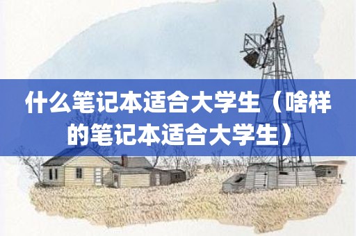 什么笔记本适合大学生（啥样的笔记本适合大学生）