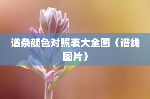 谱条颜色对照表大全图（谱线图片）