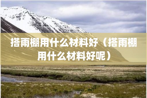 搭雨棚用什么材料好（搭雨棚用什么材料好呢）