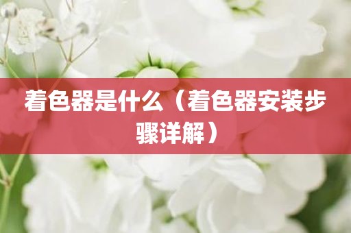 着色器是什么（着色器安装步骤详解）