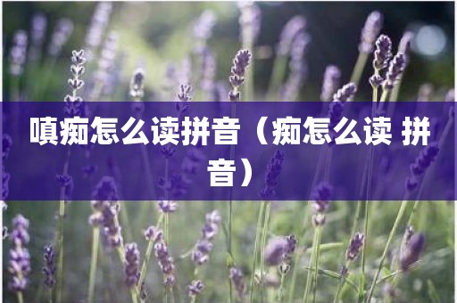 嗔痴怎么读拼音（痴怎么读 拼音）