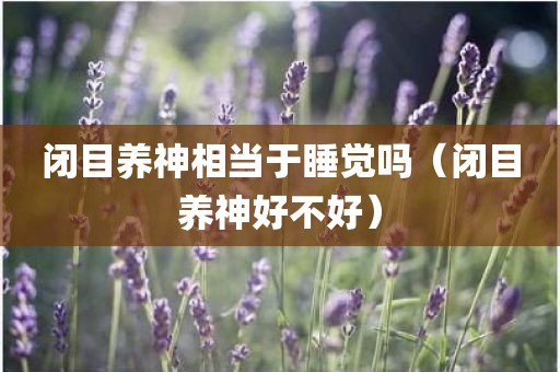 闭目养神相当于睡觉吗（闭目养神好不好）