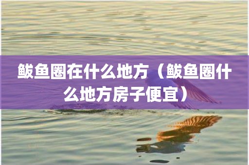 鲅鱼圈在什么地方（鲅鱼圈什么地方房子便宜）