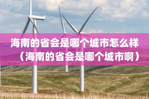 海南的省会是哪个城市怎么样（海南的省会是哪个城市啊）