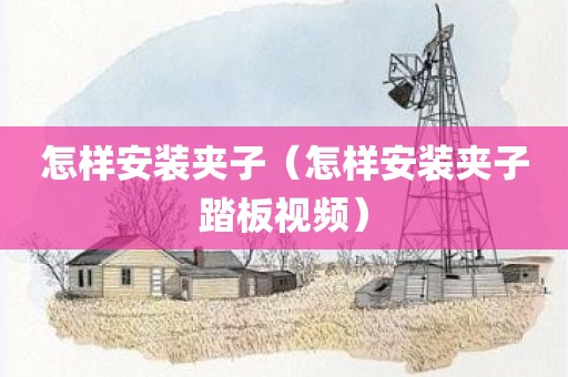 怎样安装夹子（怎样安装夹子踏板视频）