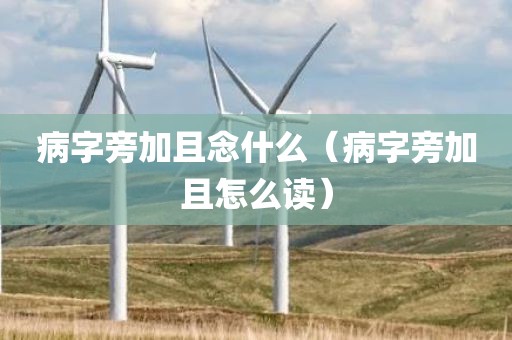 病字旁加且念什么（病字旁加且怎么读）