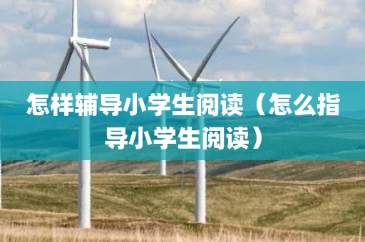 怎样辅导小学生阅读（怎么指导小学生阅读）