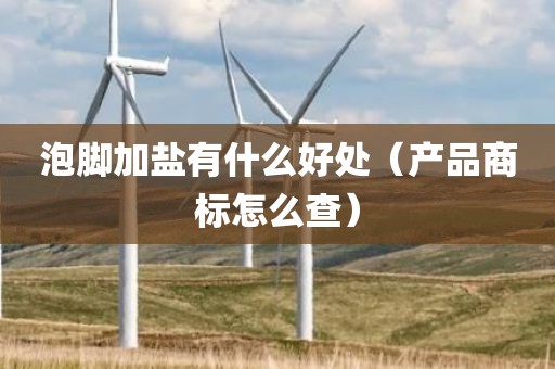 泡脚加盐有什么好处（产品商标怎么查）