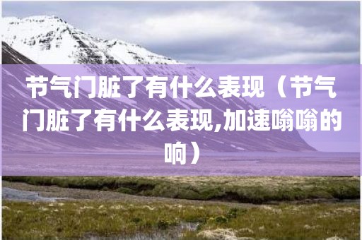 节气门脏了有什么表现（节气门脏了有什么表现,加速嗡嗡的响）