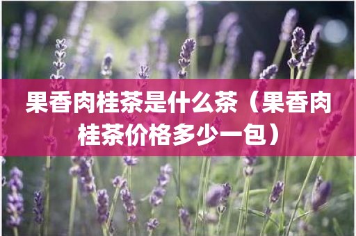 果香肉桂茶是什么茶（果香肉桂茶价格多少一包）