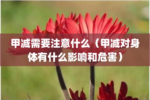 甲减需要注意什么(甲减对身体有什么影响和危害)