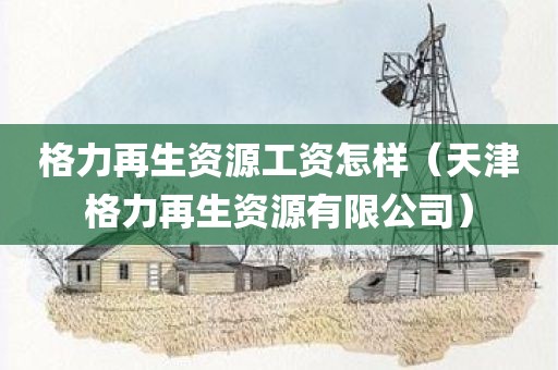 格力再生资源工资怎样（天津格力再生资源有限公司）