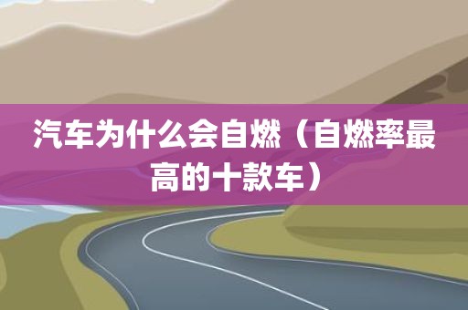 汽车为什么会自燃（自燃率最高的十款车）