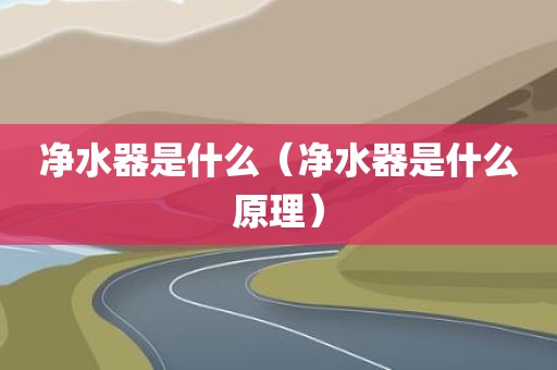 净水器是什么（净水器是什么原理）