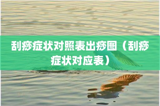刮痧症状对照表出痧图（刮痧症状对应表）