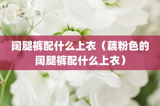 阔腿裤配什么上衣（藕粉色的阔腿裤配什么上衣）