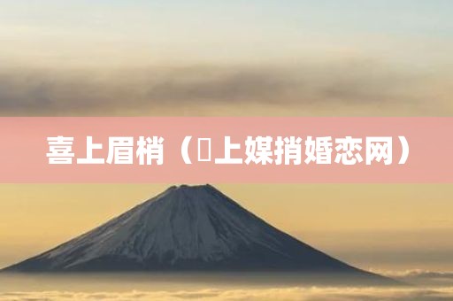喜上眉梢（囍上媒捎婚恋网）