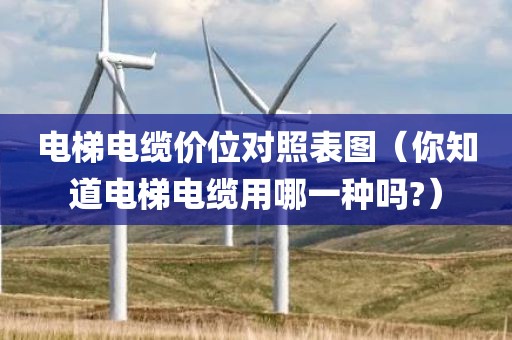 电梯电缆价位对照表图（你知道电梯电缆用哪一种吗?）