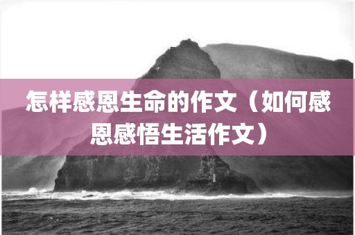 怎样感恩生命的作文（如何感恩感悟生活作文）
