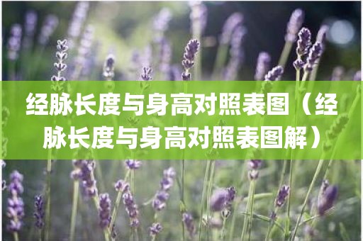 经脉长度与身高对照表图（经脉长度与身高对照表图解）