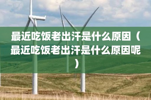 最近吃饭老出汗是什么原因（最近吃饭老出汗是什么原因呢）