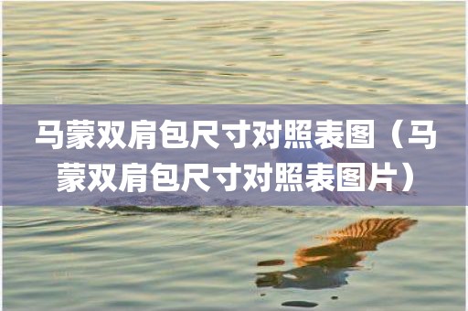马蒙双肩包尺寸对照表图（马蒙双肩包尺寸对照表图片）