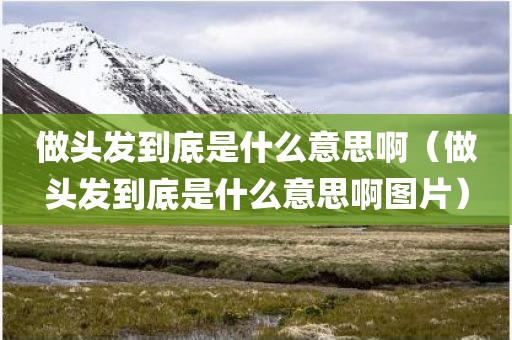 做头发到底是什么意思啊（做头发到底是什么意思啊图片）