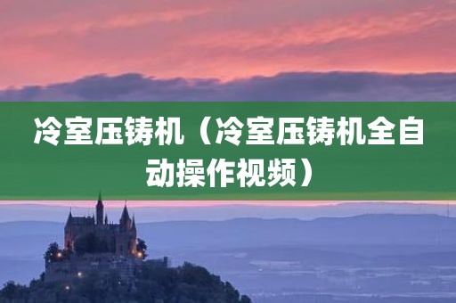 冷室压铸机（冷室压铸机全自动操作视频）
