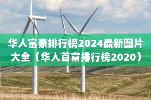 华人富豪排行榜2024最新图片大全（华人首富排行榜2020）