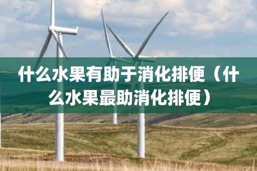 什么水果有助于消化排便（什么水果最助消化排便）