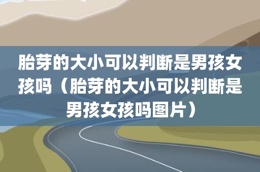 胎芽的大小可以判断是男孩女孩吗（胎芽的大小可以判断是男孩女孩吗图片）