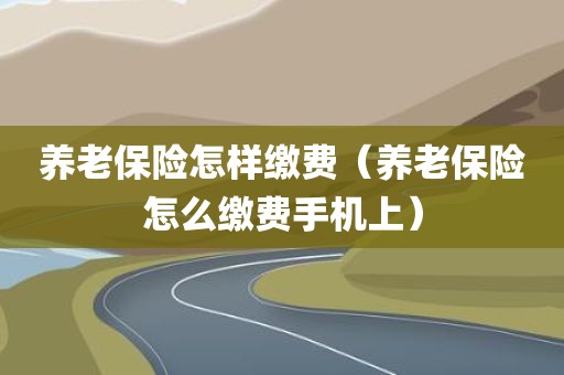 养老保险怎样缴费（养老保险怎么缴费手机上）