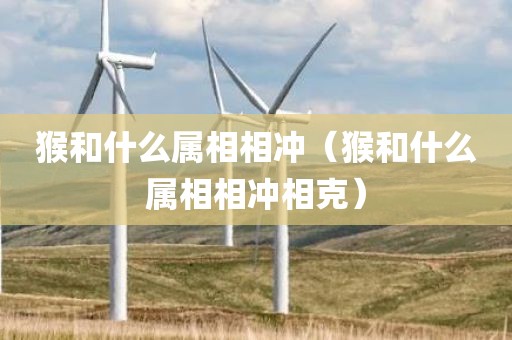 猴和什么属相相冲（猴和什么属相相冲相克）