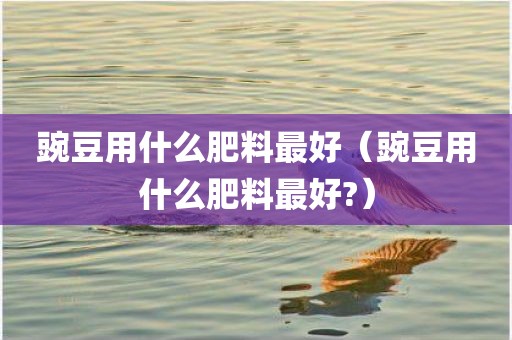 豌豆用什么肥料最好（豌豆用什么肥料最好?）